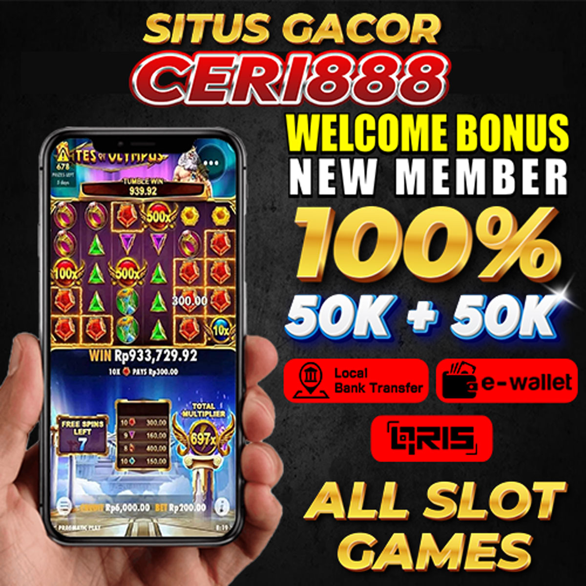 CERI888 Depo 50k Bonus 50k